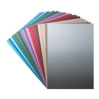 Effekt-Karton, metallic-matt, DIN A4, selbstklebend, 200 g/m², 20 Farben, 20 Bogen