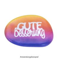 Stickerbogen "Handlettering Art", Gute Wünsche, gold, silber, weiß, 20cm x 23cm, 4 Bogen