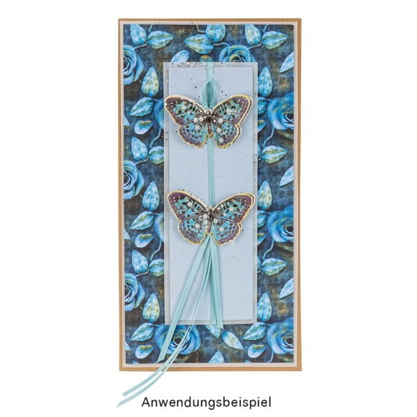 Duo-Design-Papiere, Zauberhafte Blätter, beidseitig bedruckt, 25cm x 25cm, 250g/m², 20 Blatt