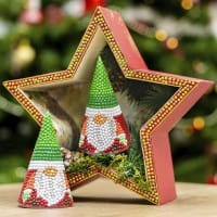 Diamond-Painting-Stanzbogen, Wichtelaufsteller, DIN A4, 5 Bogen