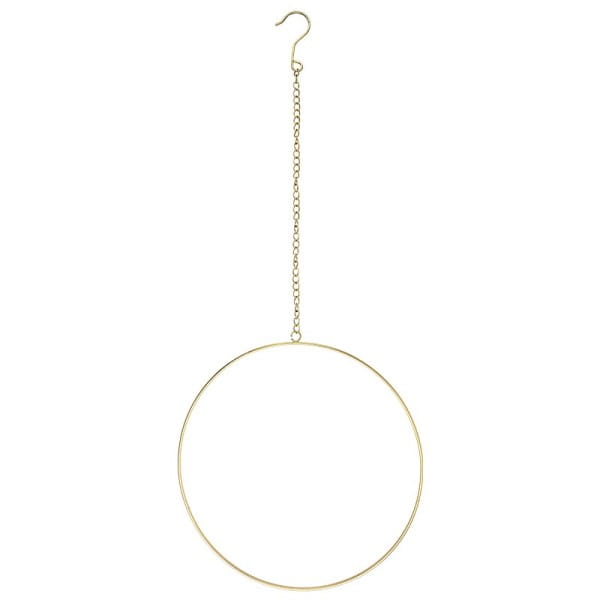 Metallring, mit Aufhängung, Ø 35cm, gold