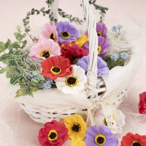 Deko-Blüten, Anemone 2, Ø 4,5cm, verschiedene Farben, 27 Stück | Blütenköpfe | Floristik | Deko- & Geschenkartikel