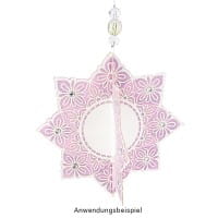 Laser-Kartenaufleger, Zierdeckchen, Ornament 3, Ø 14cm, 220 g/m², 5 Farben, 20 Stück