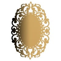Laser-Kartenaufleger, Zierdeckchen, Ornament 10, 14cm x 9,2cm, 220 g/m², 5 Farbtöne, 20 Stück