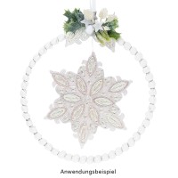 Metallringe, 3mm stark, Ø 20cm, silber, 3 Stück