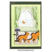Jumbo-Stanzer, Hunde, 6,8cm x 6,7cm