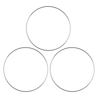 Metallringe, 3mm stark, Ø 20cm, silber, 3 Stück