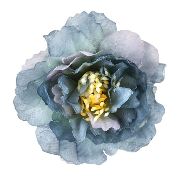 Deko-Blüten "Kamelie", Ø 6cm, blau, 10 Stück