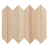 Bastelklötzchen, mit Gehrungsschnitt 2, 16cm x 2,3cm x 0,8cm, glatt geschliffen, 40 Stück