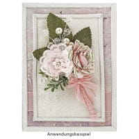 Spitzen-Blüten, mit Perlen, Ø 5cm, rosa, 10 Stück