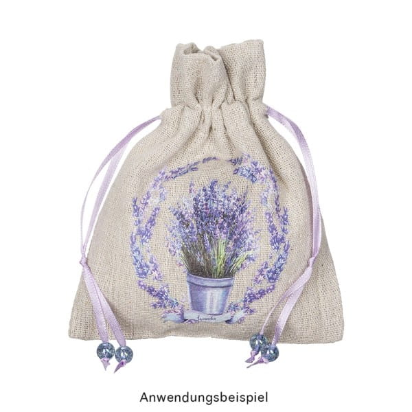 Stoffbeutel mit Zugband, 12cm x 15cm, natur, 12 Stück