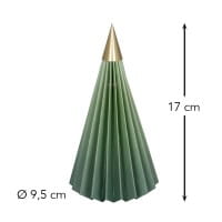 Magnet-Falt-Tanne, Design 4, Ø9,5cm, 17cm hoch, 180g/m², inkl. Tannenspitze