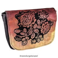 Silhouetten-Laser-Schablone, 33cm x 29cm, Rose