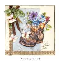 Diamond-Painting-Sticker, Sommerzeit, DIN A4, 4 Bogen