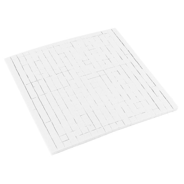 Klebepads, 5mm x 5mm, 3mm hoch, weiß, 10 Bogen