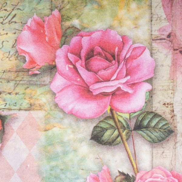 Selbstklebende Stoffe, Rosen, DIN A4, verschiedene Designs, 10 Stück
