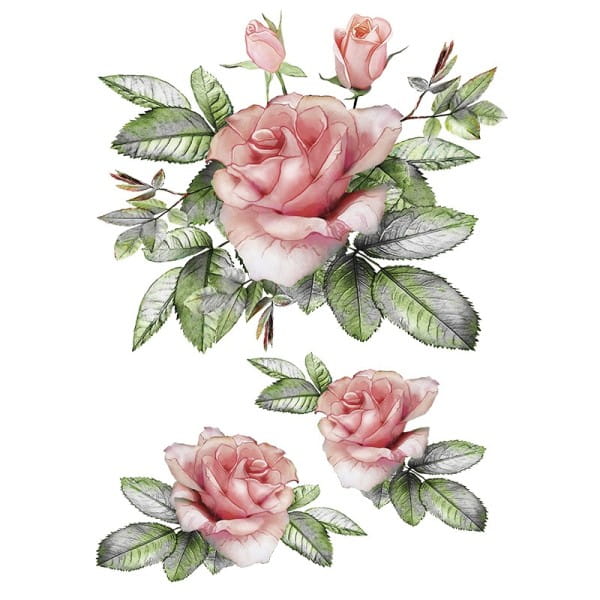 Color Bügeltransfers, DIN A4, Blumen 2