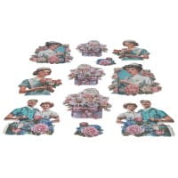 3-D Relief-Sticker, Ein Dank an die Pflege 1, verschiedene Größen, selbstklebend