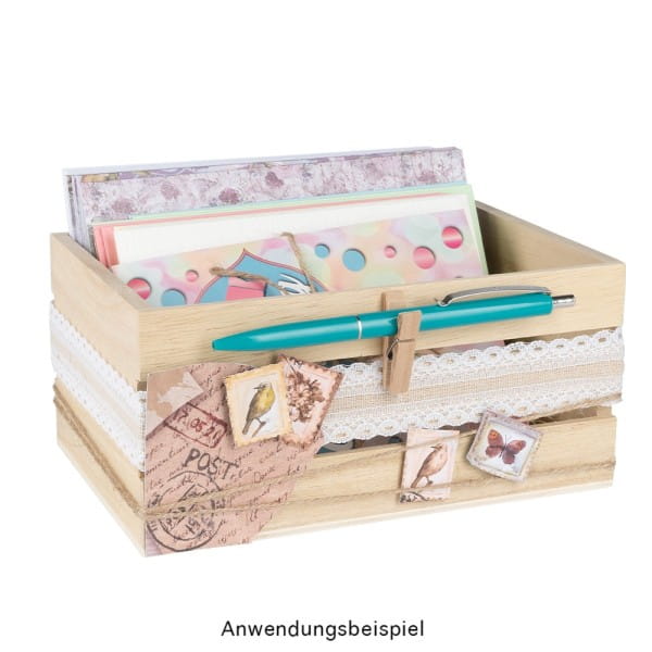 Kisten, Holz, rechteckig, verschiedene Größen, 4 Stück