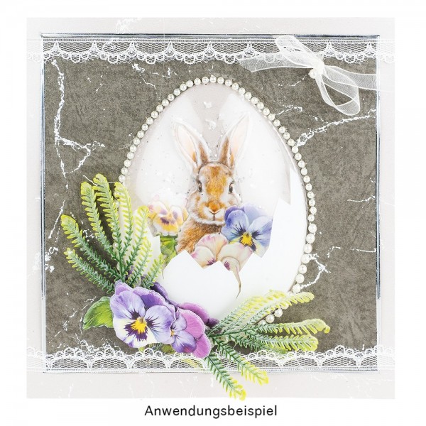 3-D Relief-Sticker, Ostergrüße 2, Design 1, 21cm x 30cm, verschiedene Größen, selbstklebend