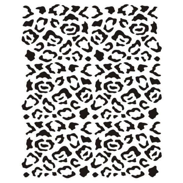 Laser-Kunststoff-Schablone, DIN A4, Hintergrund 7, Leopard