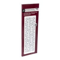 Premium-Transfers, Florare Bordüren & Ornamente, 10cm x 30cm, Silberfolie, 10 Bogen