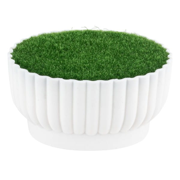 Steckschale Design 4, Steckmasse in Grasoptik, 10,5cm x 8,7cm x 5,5cm