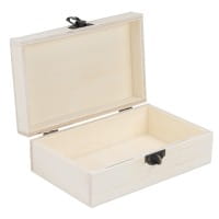 Box aus Holz, mit Rillen, 16cm x 10cm x 5,5cm