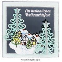 Winter-Deko, Tannenbaum 2, Rohlinge, 7,6cm x 7,6cm x 9,5cm, weiß, 10 Stück