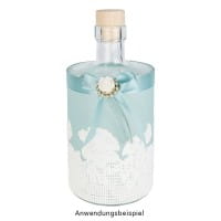 Premium-Schmucksteine, Rosenblüte 1, Ø 2cm, hellgold, mit Blüte in Creme & Glaskristallen, 17 Stück