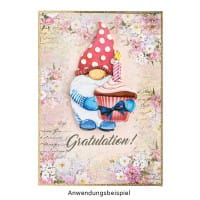 Motiv-Grußkarten, Zauberhafte Blumenwelt 1, 11,5cm x 16,5cm, 5 Designs, inkl. Umschlägen, 10 Stück