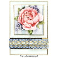 3-D Motive, Romantik-Blumen, 7-9cm, 10 Motive