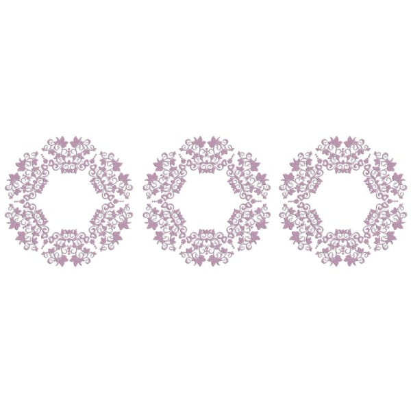 Transparent-Stickerbogen, Zierdeckchen, verschiedene Designs, 10cm x 30cm, 10 Bogen