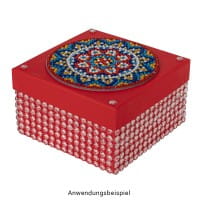 Diamond-Painting-Untersetzer, Mandala 2, inkl. Werkzeug & Zubehör, 12 Stück