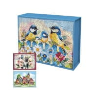 Diamond-Painting-Magnetboxen, Tiere und Häuser, 21,5cm x 15cm x 6,5cm, 900g/m², 3 Stück