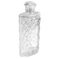 Zier-Glasflasche, Oxford, 18cm x 7,5cm x 4,2cm, max. Füllmenge: 250ml