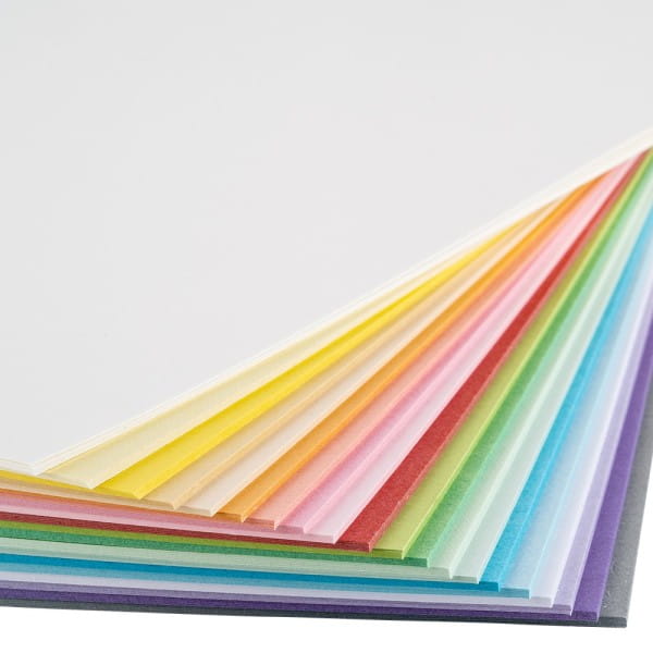 Tonkarton, DIN A4, 220g/m², pastell, verschiedene Farben, 100 Bogen