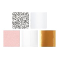 Laser-Kartenaufleger, Rahmen 1, 14,8cm x 10,2cm, 220 g/m², 5 Farben, 20 Stück