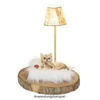 LED-Tischlämpchen, Kristalloptik 2, transparent, 12cm hoch, 2 Stück