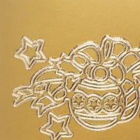 Sticker, Frohes Fest, gold