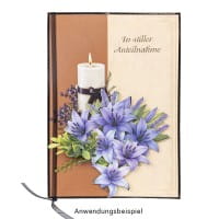 Premium-Transfers, Kondolenz-Kerzen, 10cm x 30cm, farbig, 10 Bogen
