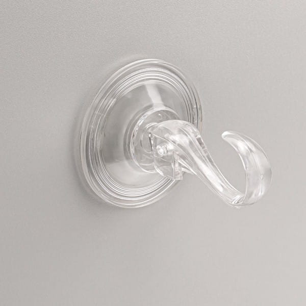 Vakuum-Saugnapf-Haken, 6,8cm x 9,5cm x 3,7cm, Tragkraft 5kg, transparent, 4 Stück