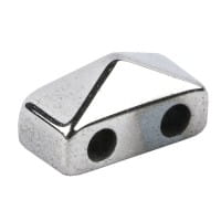 Hämatit-Perlen, Pyramide, 4mm x 6mm x 3mm, chromoptik-silber, 60 Stück