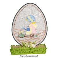 Stick-Designs, Frühlingszeit 1, 9cm bis 13,5cm, 5 Stück