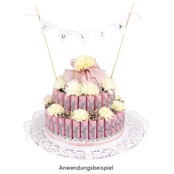 Styropor-Torte, 3 Styropor-Podeste, Ø20 cm, Ø15 cm, Ø10 cm