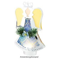 Stanzbogen, DIN A4, 300 g/m², 5 versch. Bogen, Folienveredelung Gold & Silber, 10 Bogen