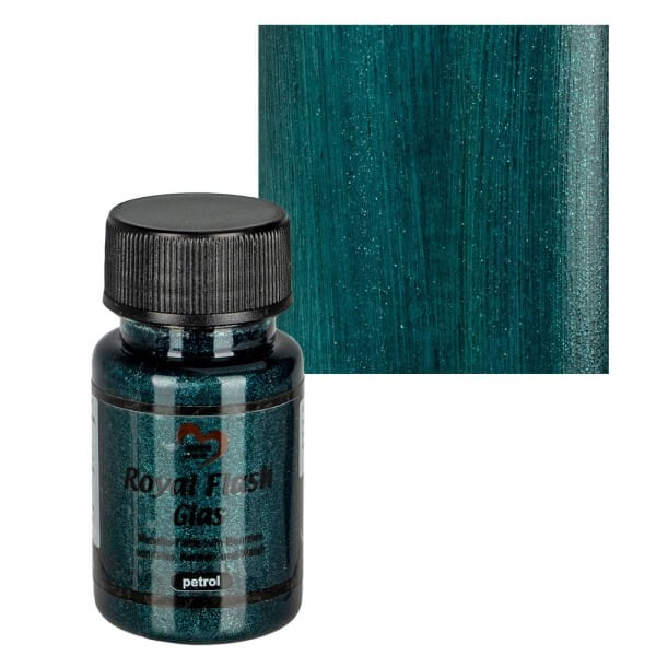 Royal Flash Glas, petrol, 50ml
