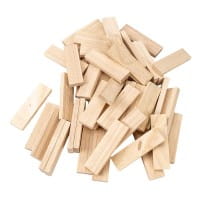Bastelklötzchen, 8cm x 2,3cm x 0,8cm, glatt geschliffen, 50 Stück