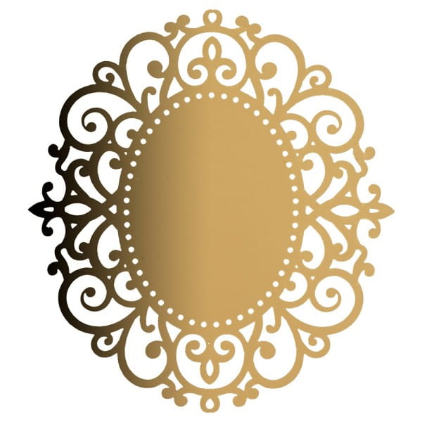 Laser-Kartenaufleger, Zierdeckchen, Ornament 11, 11,5cm x 10,5cm, 220 g/m², 5 Farbtöne, 20 Stück