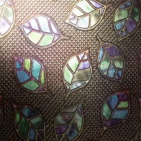 Motiv-Spiegelkarton, Blatt-Ornamentik, 4 verschiedene Designs, DIN A4, 20 Bogen